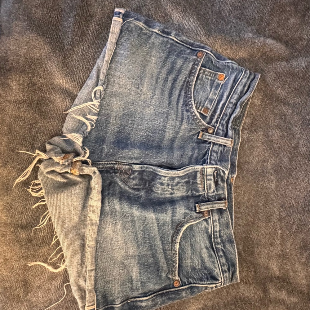 Levi's 501 Light Blue Denim Shorts